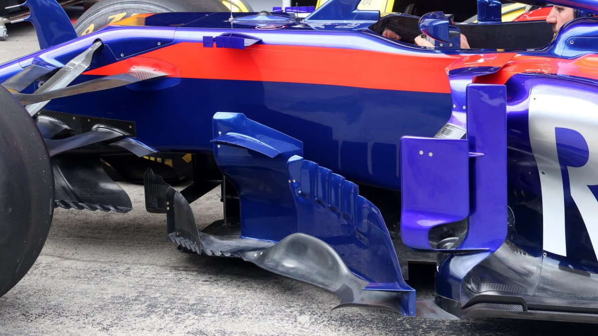 Detail vozu Toro Rosso v Rakousku