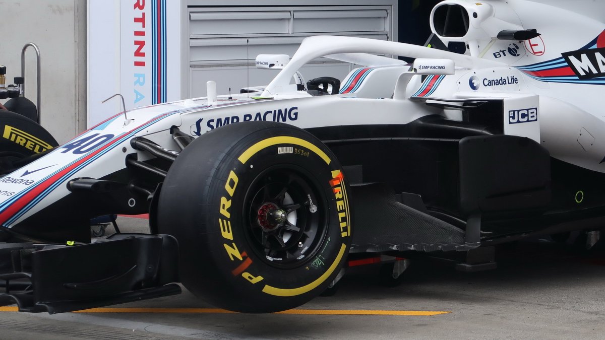 Kokpit vozu Williams v Rakousku