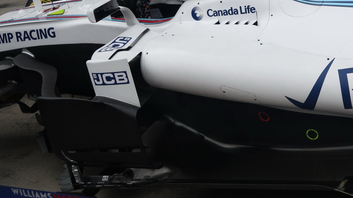 Detail vozu Williams v Rakousku