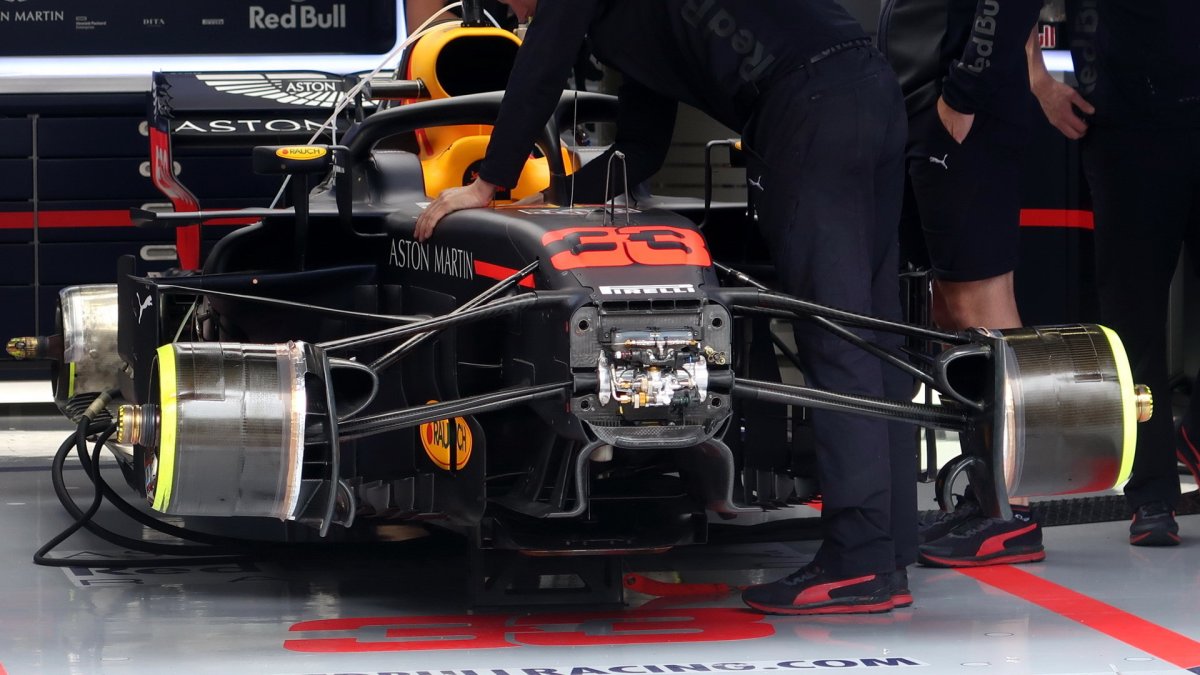 Přípravy na voze Red Bull v Rakousku