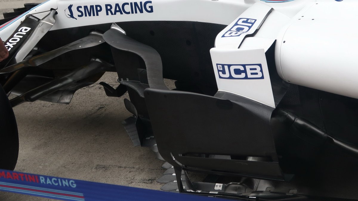 Detail vozu Williams v Rakousku