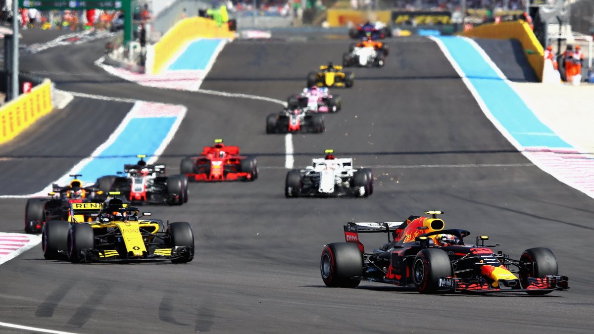 Max Verstappen v závodě ve Francii