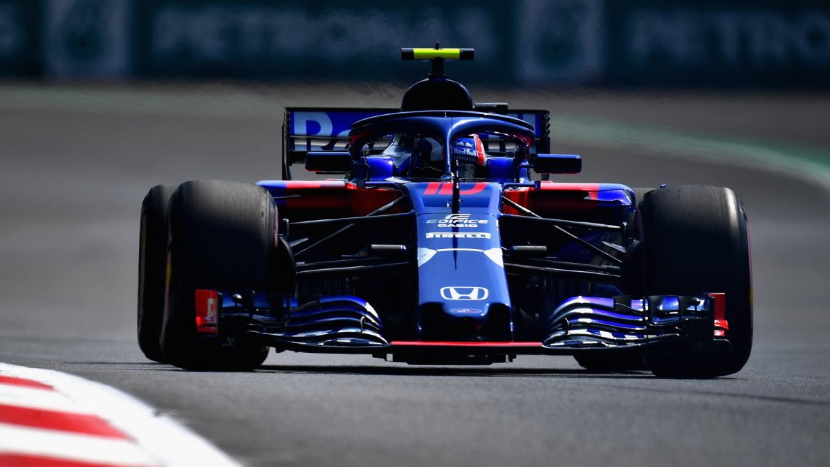 Pierre Gasly v tréninku v Mexiku