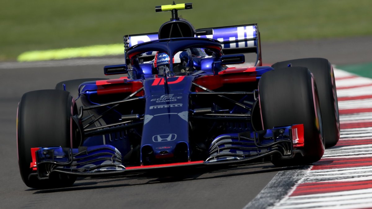 Pierre Gasly v tréninku v Mexiku