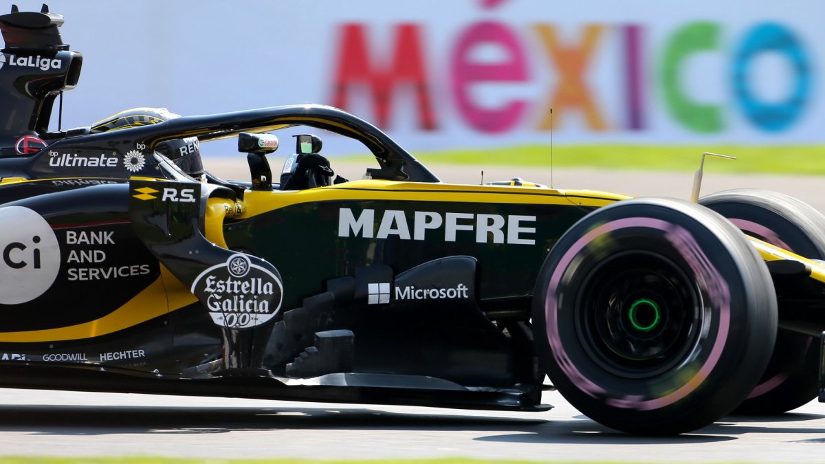 Nico Hülkenberg v tréninku v Mexiku