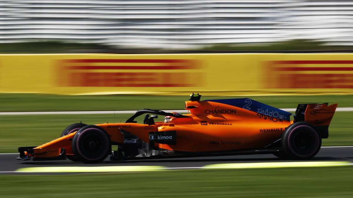 Stoffel Vandoorne v tréninku v Mexiku