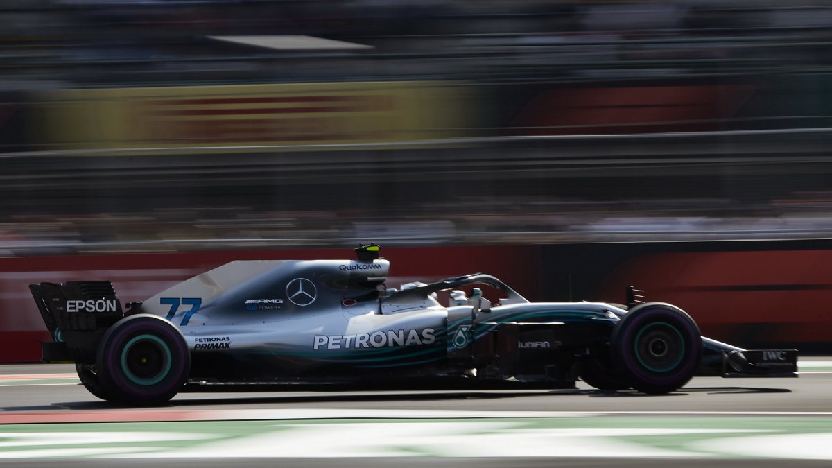 Valtteri Bottas v tréninku v Mexiku