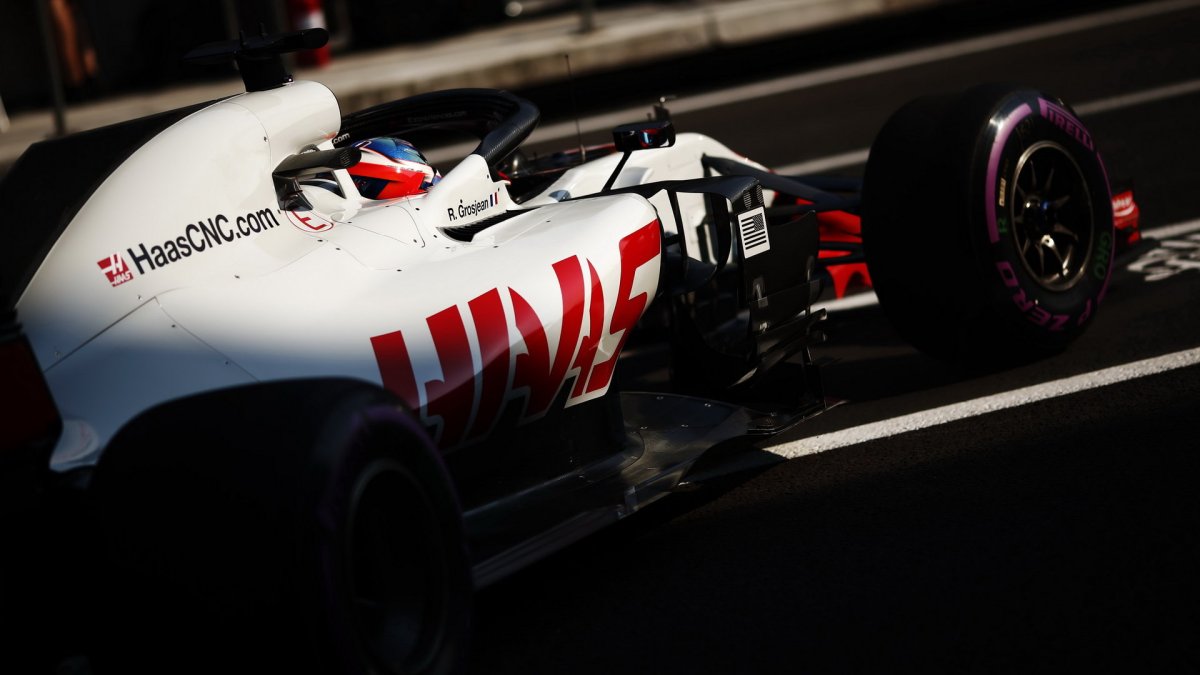 Romain Grosjean v tréninku v Mexiku