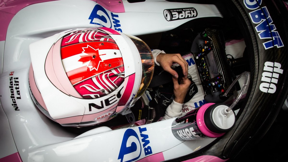 Nicholas Latifi v tréninku v Mexiku