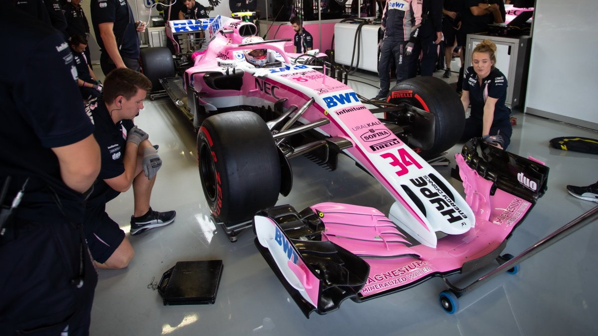 Nicholas Latifi v tréninku v Mexiku