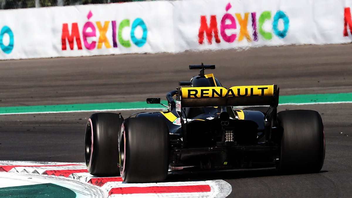 Nico Hülkenberg v tréninku v Mexiku