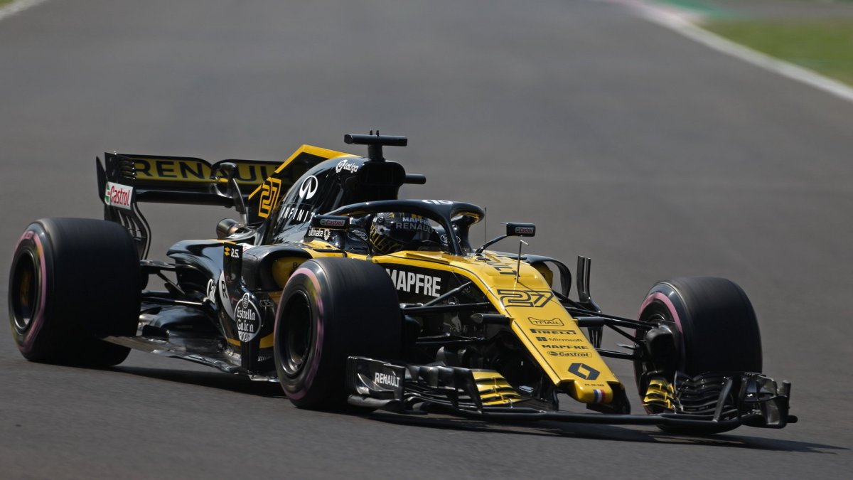 Nico Hülkenberg v tréninku v Mexiku