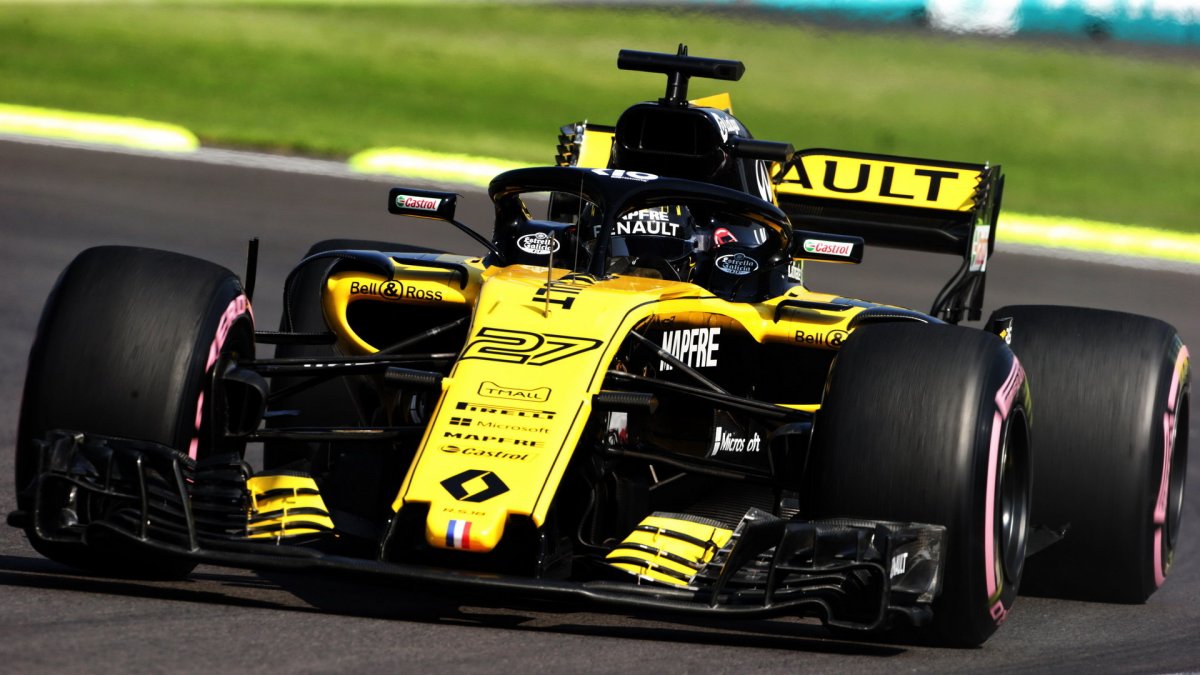 Nico Hülkenberg v tréninku v Mexiku