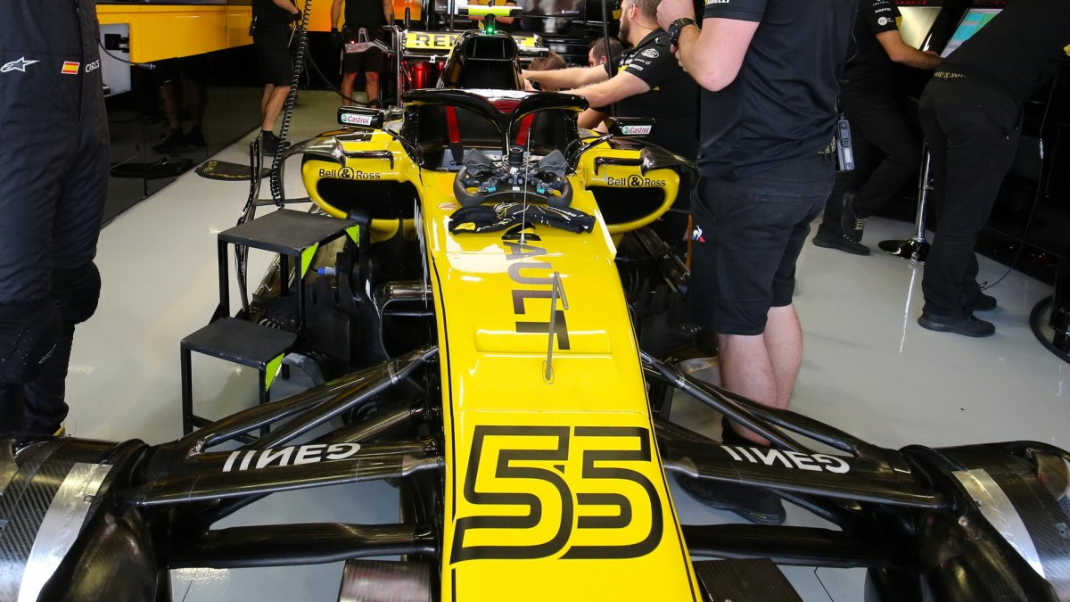 Carlos Sainz v tréninku v Mexiku