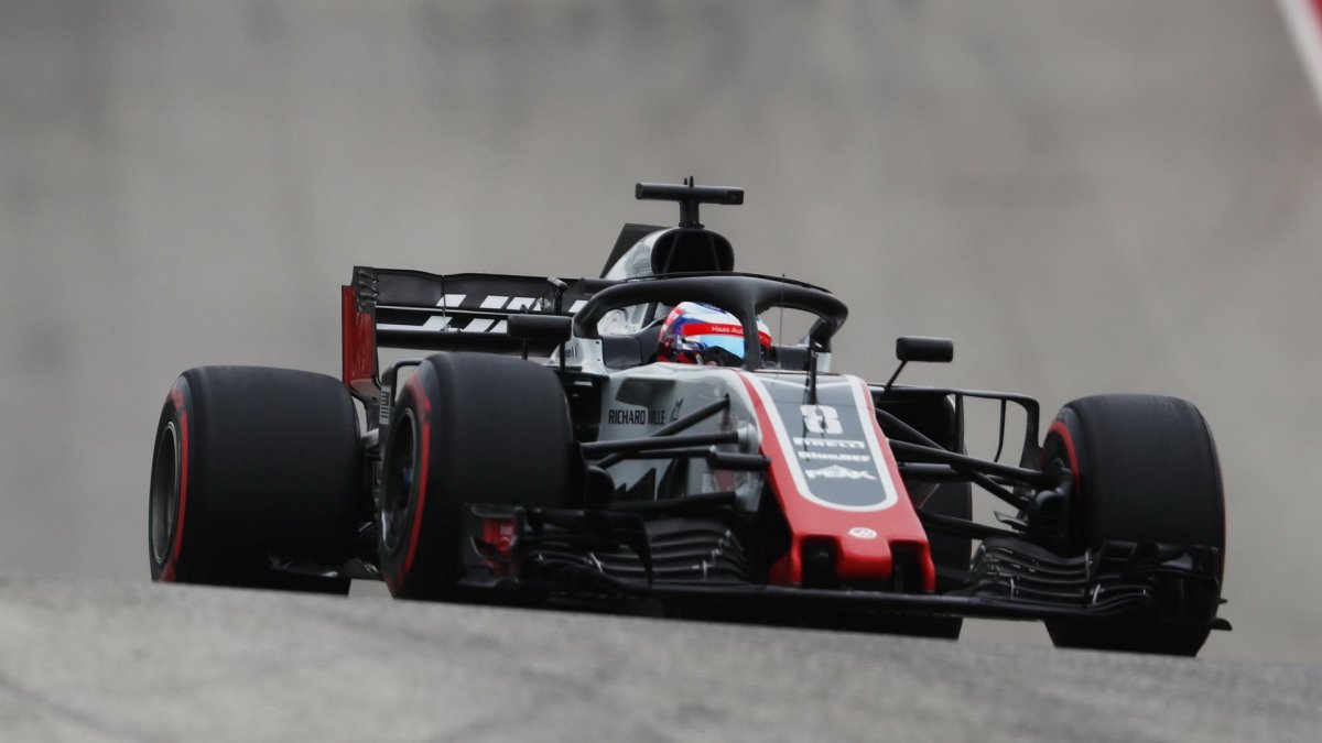 Romain Grosjean v kvalifikaci v Austinu