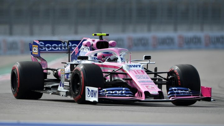 Lance Stroll v tréninku v Soči