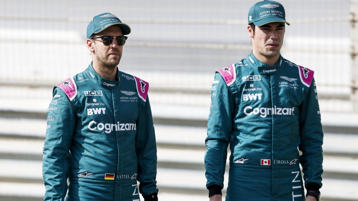 Sebastian Vettel a Lance Stroll - první předsezonní testy v Bahrajnu