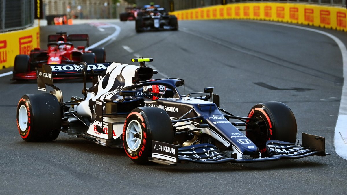Pierre Gasly - závod v Baku