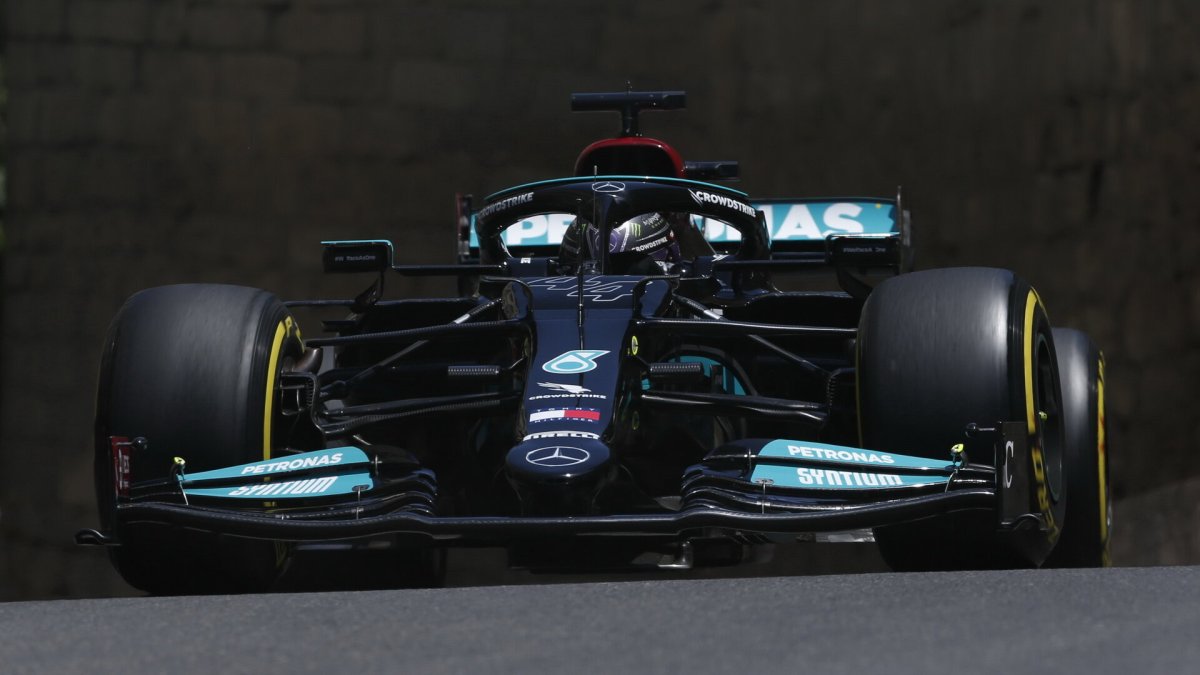 Lewis Hamilton - kvalifikace Baku