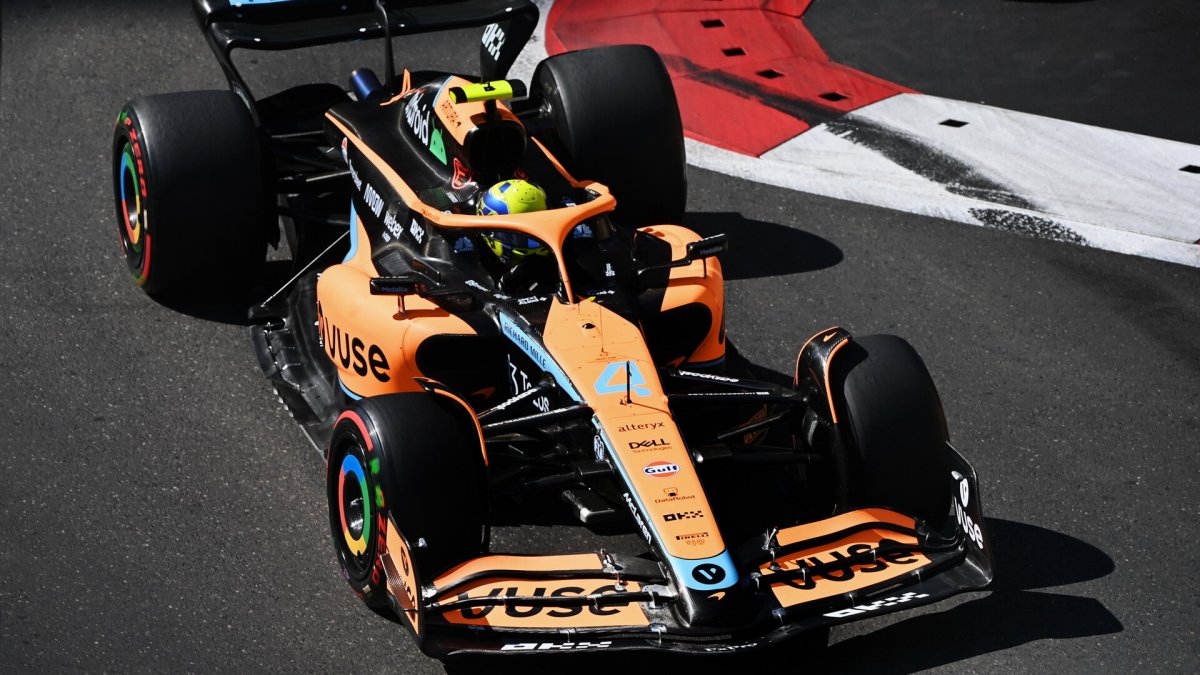 Lando Norris v kvalifikaci v Ázerbájdžánu