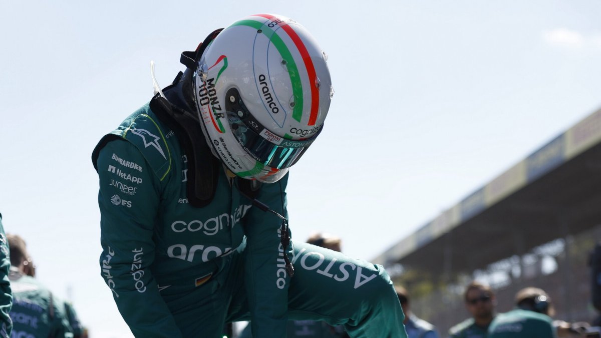 Sebastian Vettel před závodem na Monze