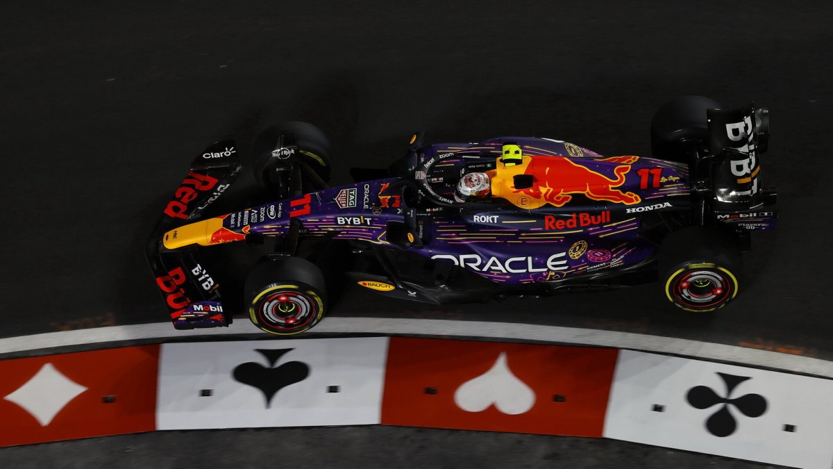 Sergio Pérez v závodě v Las Vegas