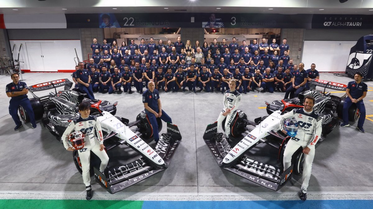 Tým AlphaTauri v Las Vegas