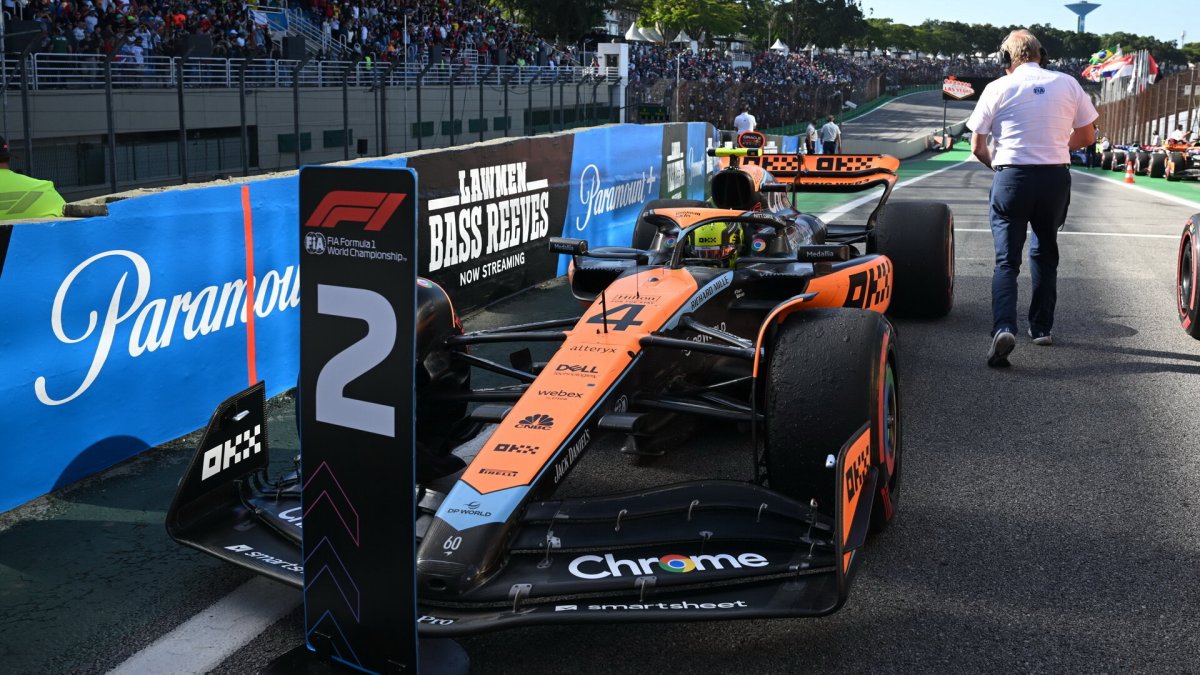 Lando Norris po závodě v Brazílii
