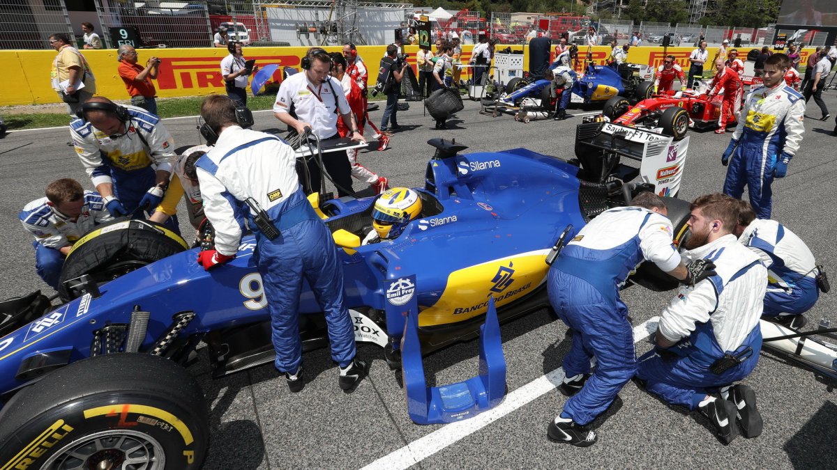 Marcus Ericsson před závodem v Barceloně