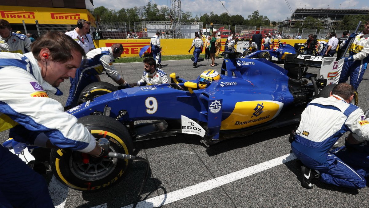 Marcus Ericsson před závodem v Barceloně