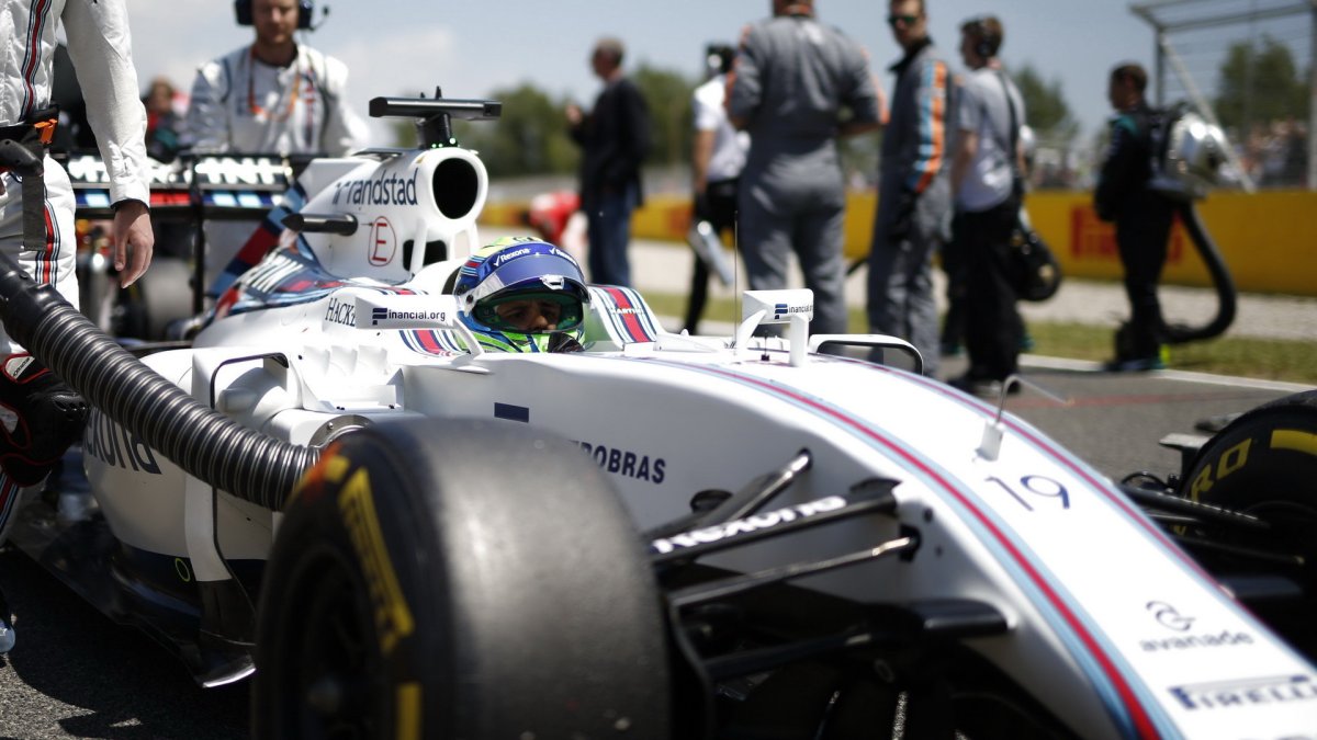 Felipe Massa před závodem v Barceloně