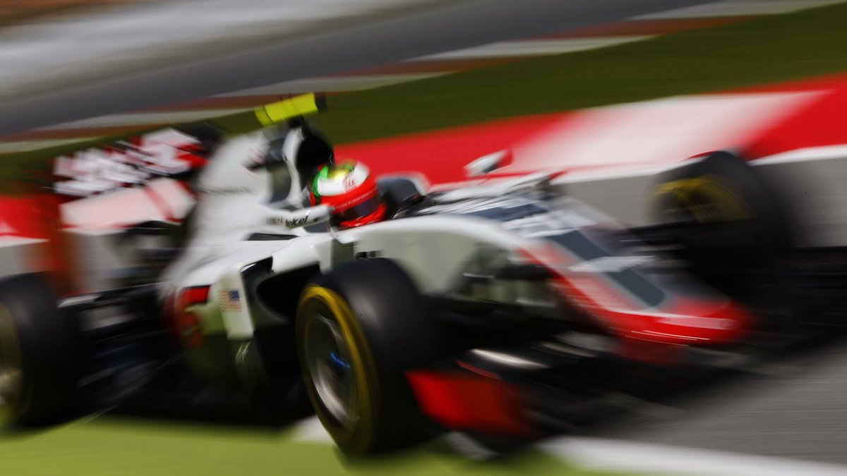 Esteban Gutiérrez s Haasem VF-16 v Barceloně