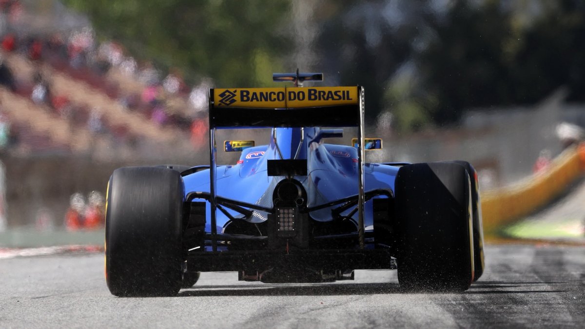 Marcus Ericsson při kvalifikaci v Barceloně