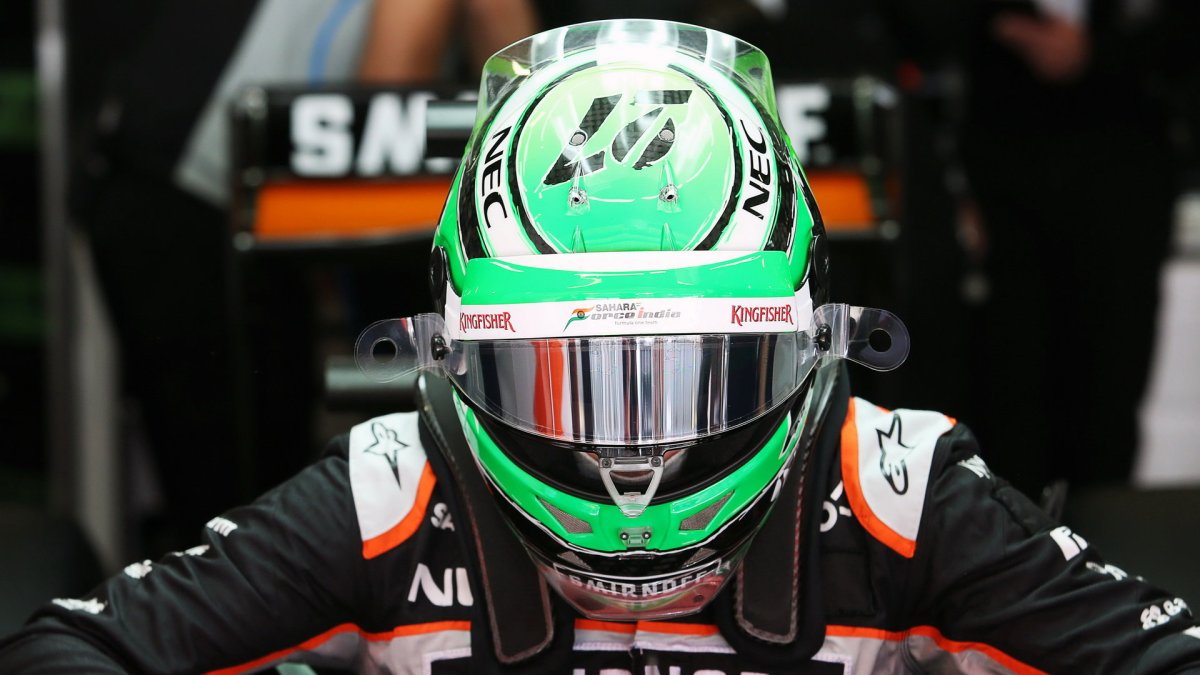 Nico Hülkenberg při kvalifikaci v Barceloně