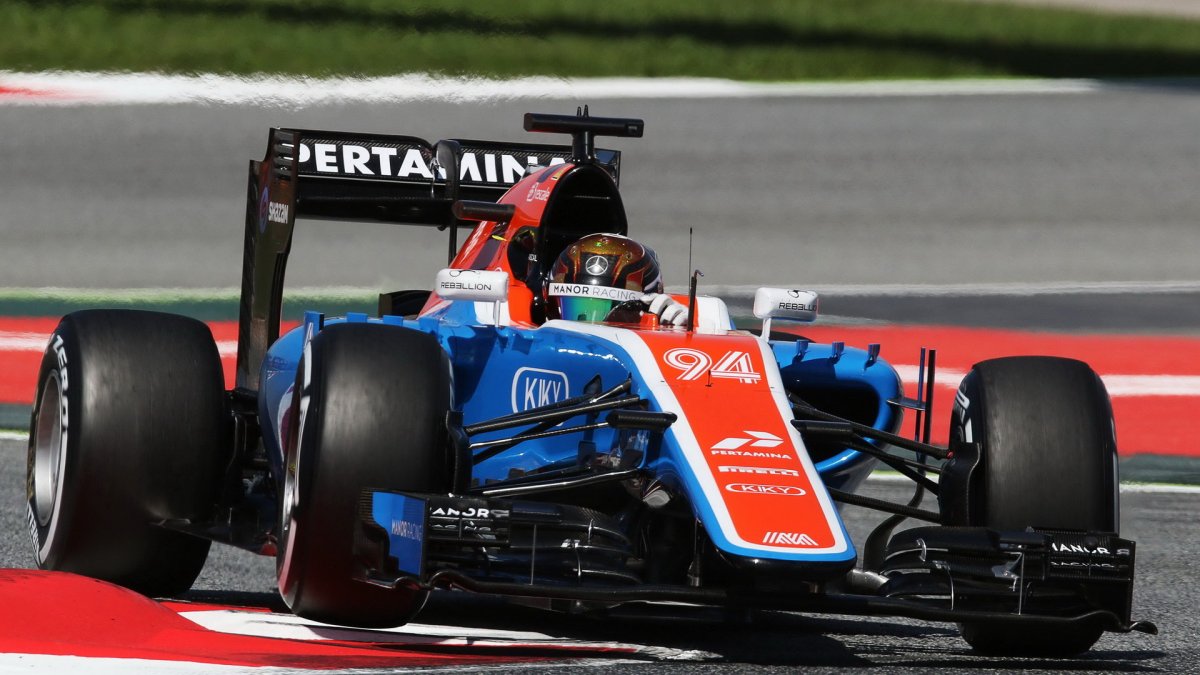Pascal Wehrlein při kvalifikaci v Barceloně