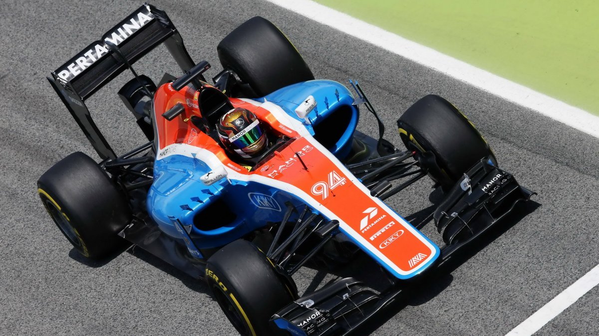 Pascal Wehrlein při kvalifikaci v Barceloně