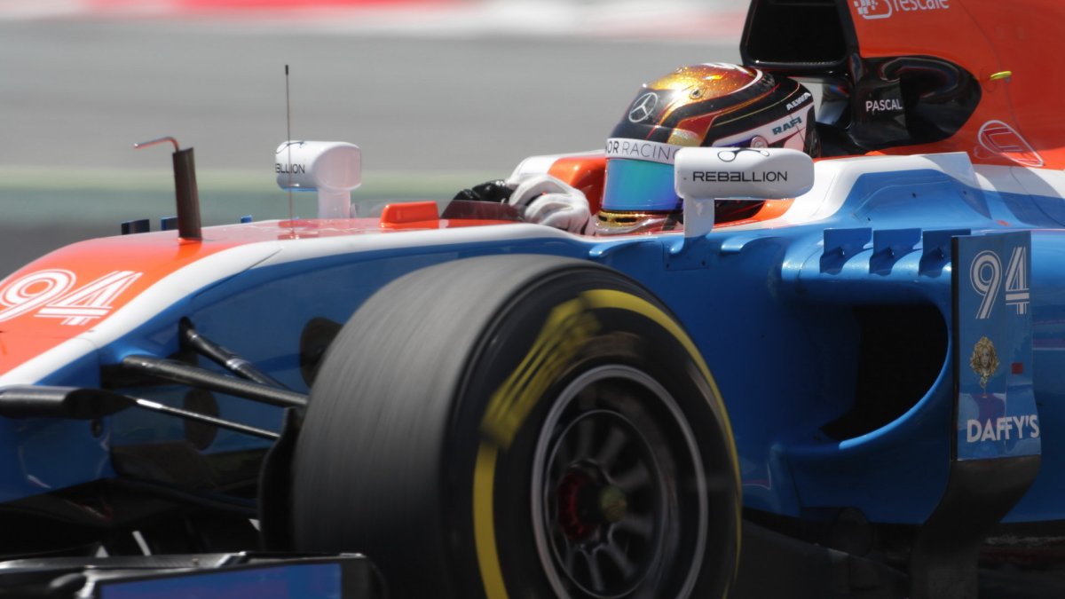Pascal Wehrlein při kvalifikaci v Barceloně