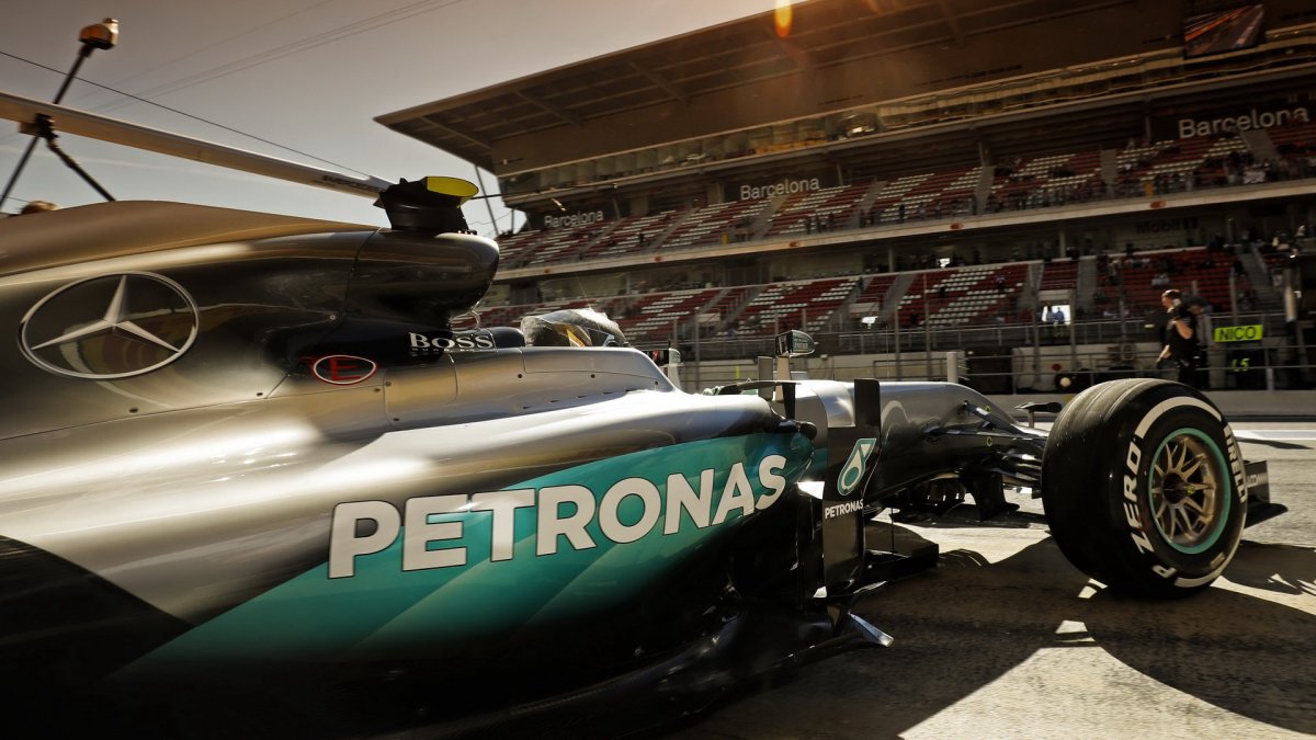 Nico Rosberg při tréninku v Barceloně