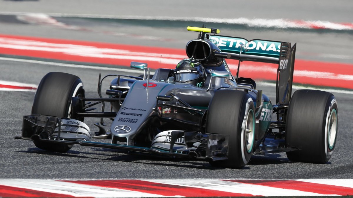 Nico Rosberg při tréninku v Barceloně