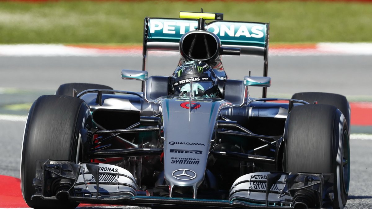 Nico Rosberg při tréninku v Barceloně