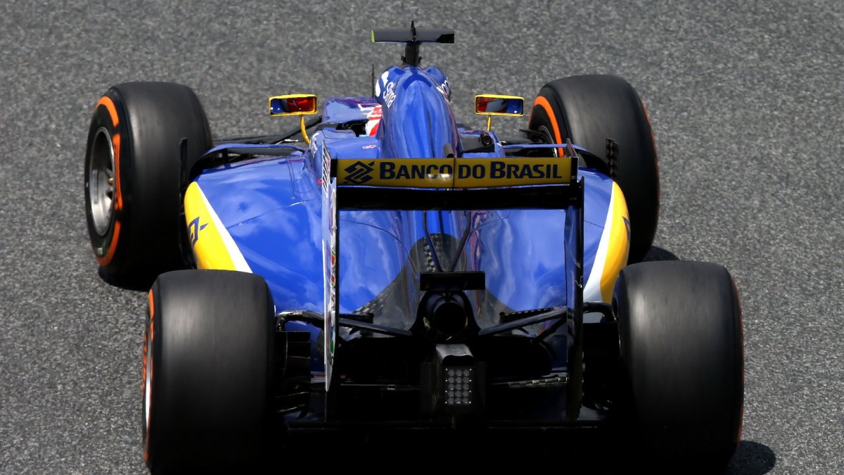 Felipe Nasr při tréninku v Barceloně