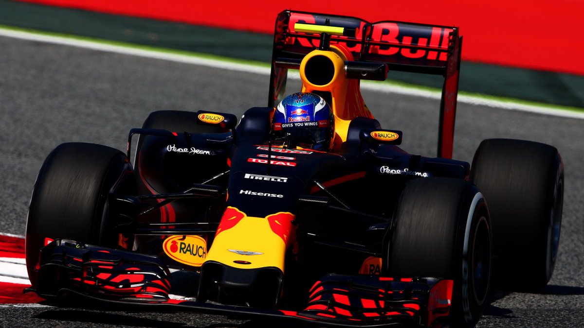 Max Verstappen při tréninku v Barceloně