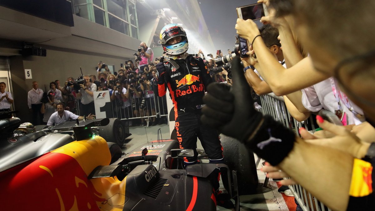 Daniel Ricciardo po závodě v Singapuru