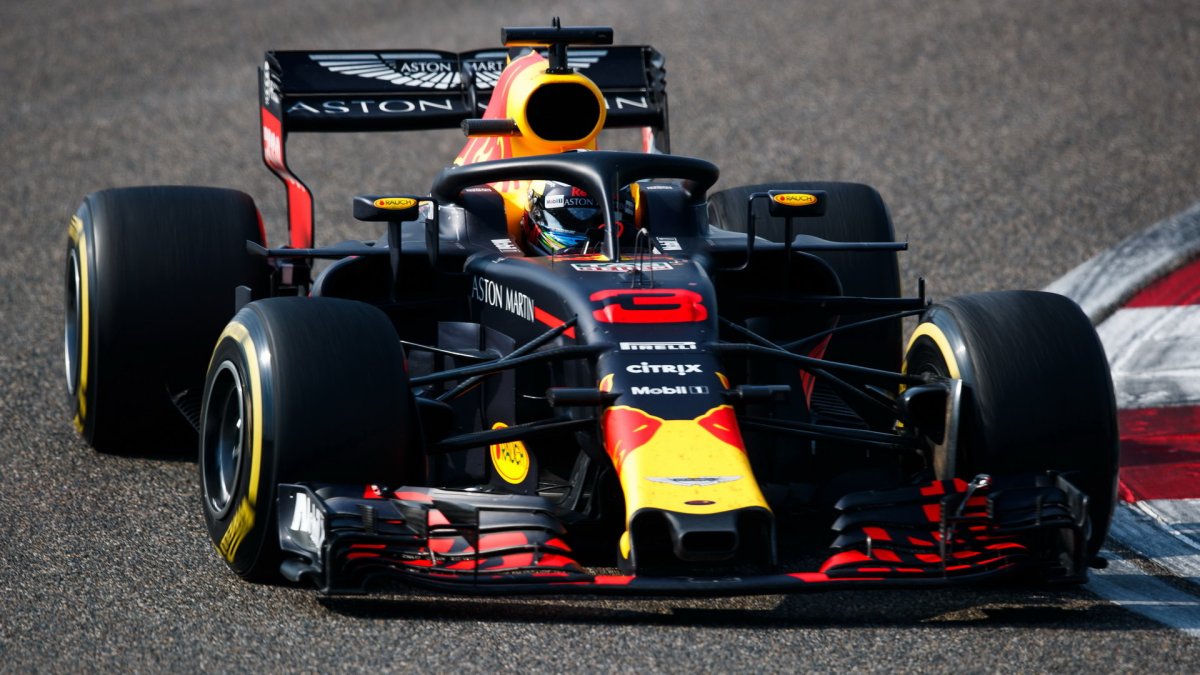Daniel Ricciardo v závodě v Číně