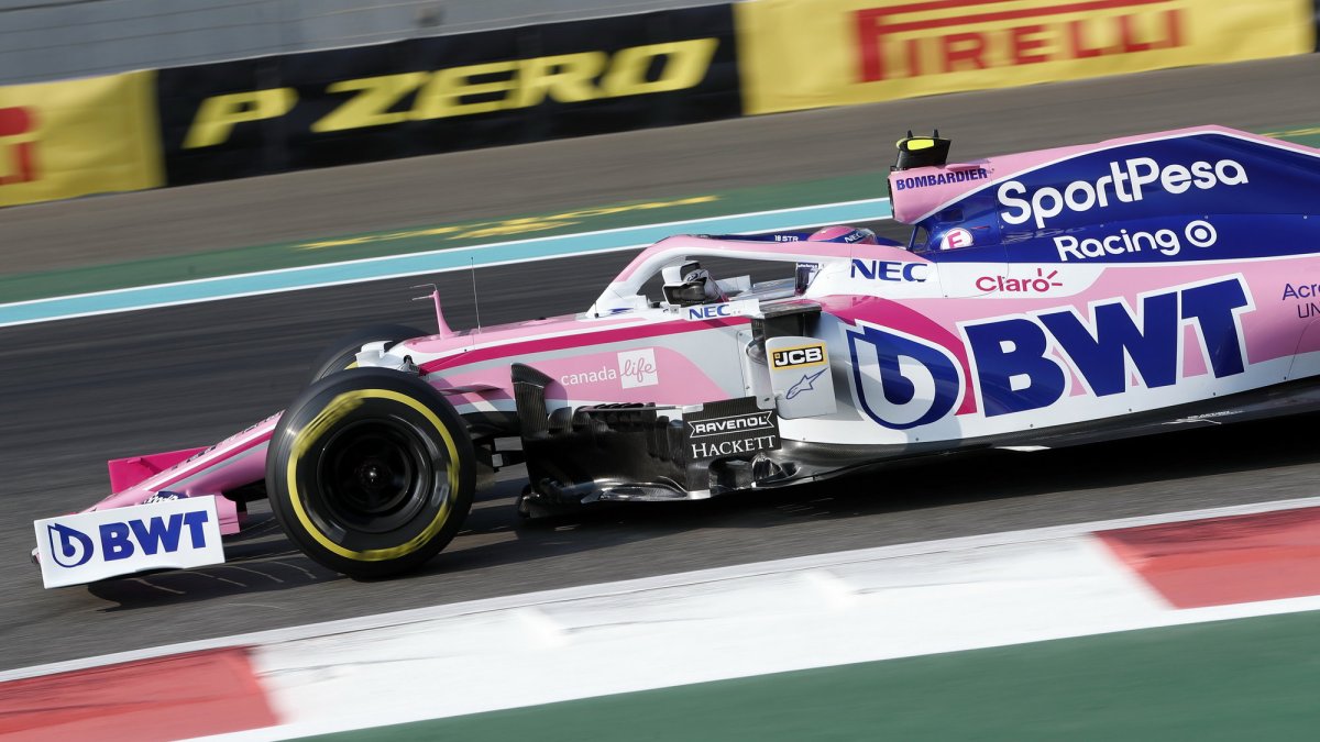 Lance Stroll v kvalifikaci v Abú Zabí