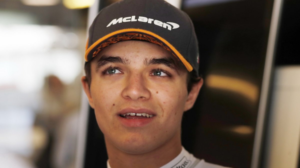 Lando Norris v kvalifikaci v Abú Zabí
