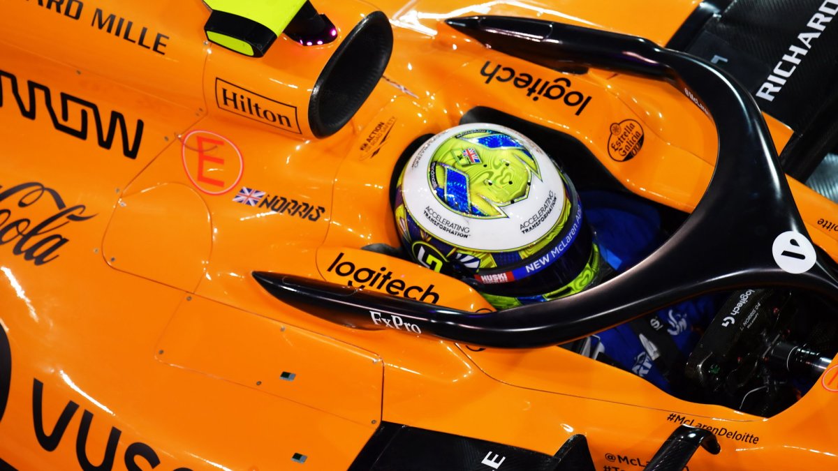 Lando Norris v kvalifikaci v Abú Zabí