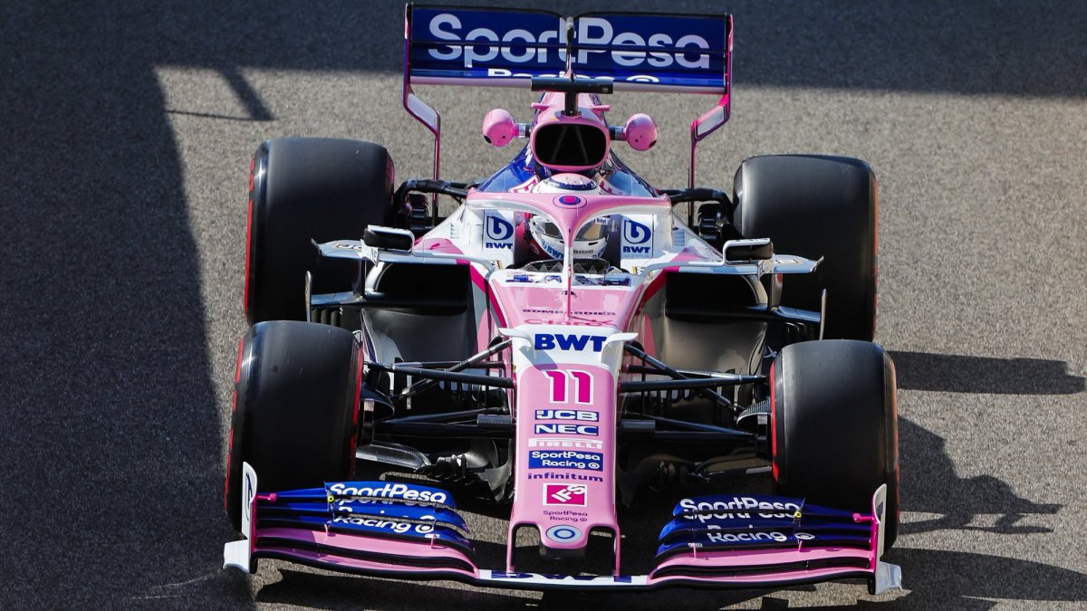 Sergio Pérez v tréninku v Abú Zabí