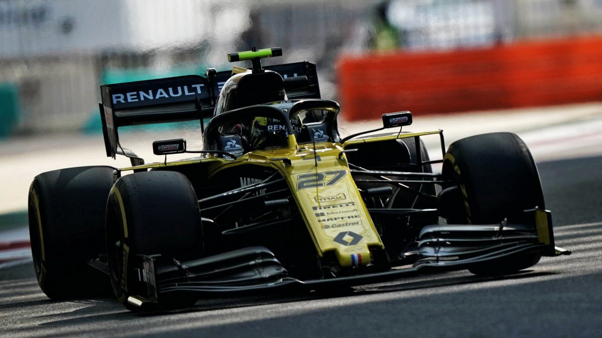 Nico Hülkenberg v tréninku v Abú Zabí