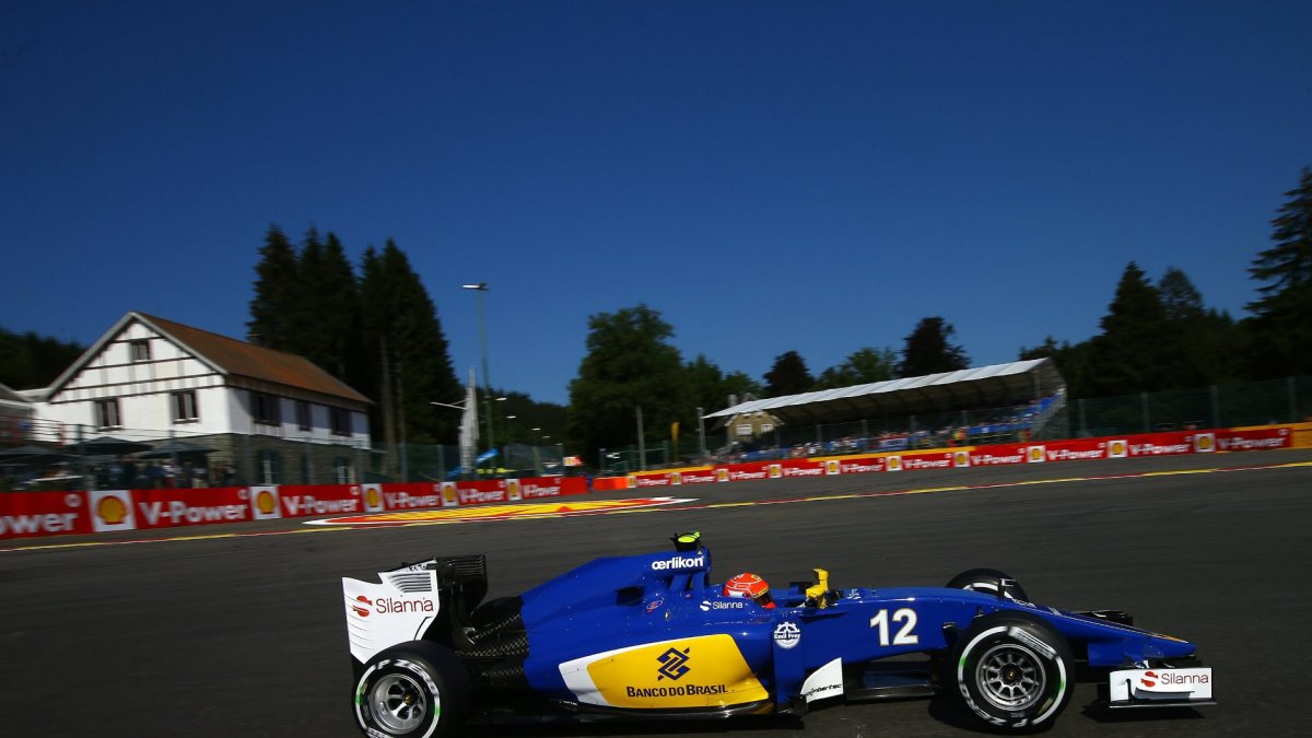 Felipe Nasr z týmu Sauber při tréninku na GP Belgie 2015
